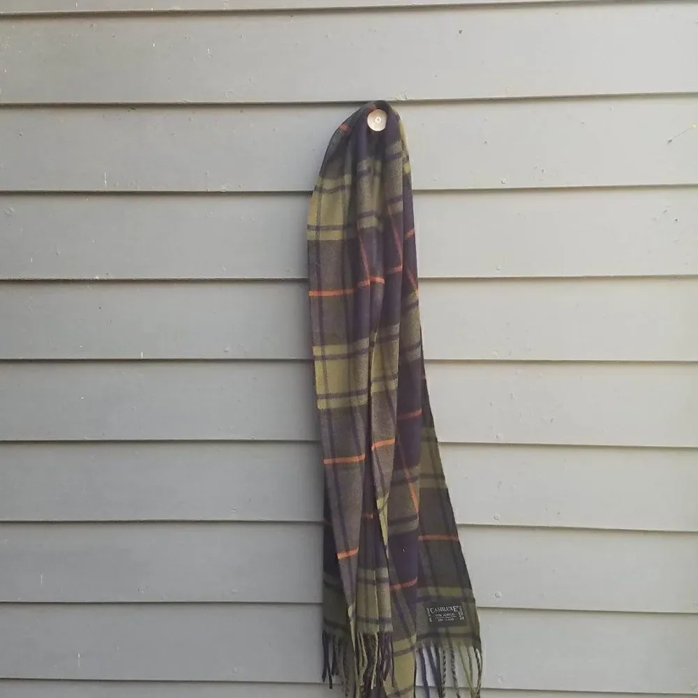 Cashluxe Acrylic Plaid Scarf